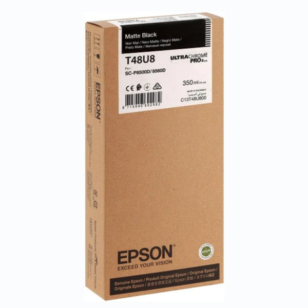 Epson T48U8 UltraChrome Matte Black per SC-P8500D C13T48U80N Epson T48U8 UltraChrome Matte Black per SC-P8500D C13T48U80N